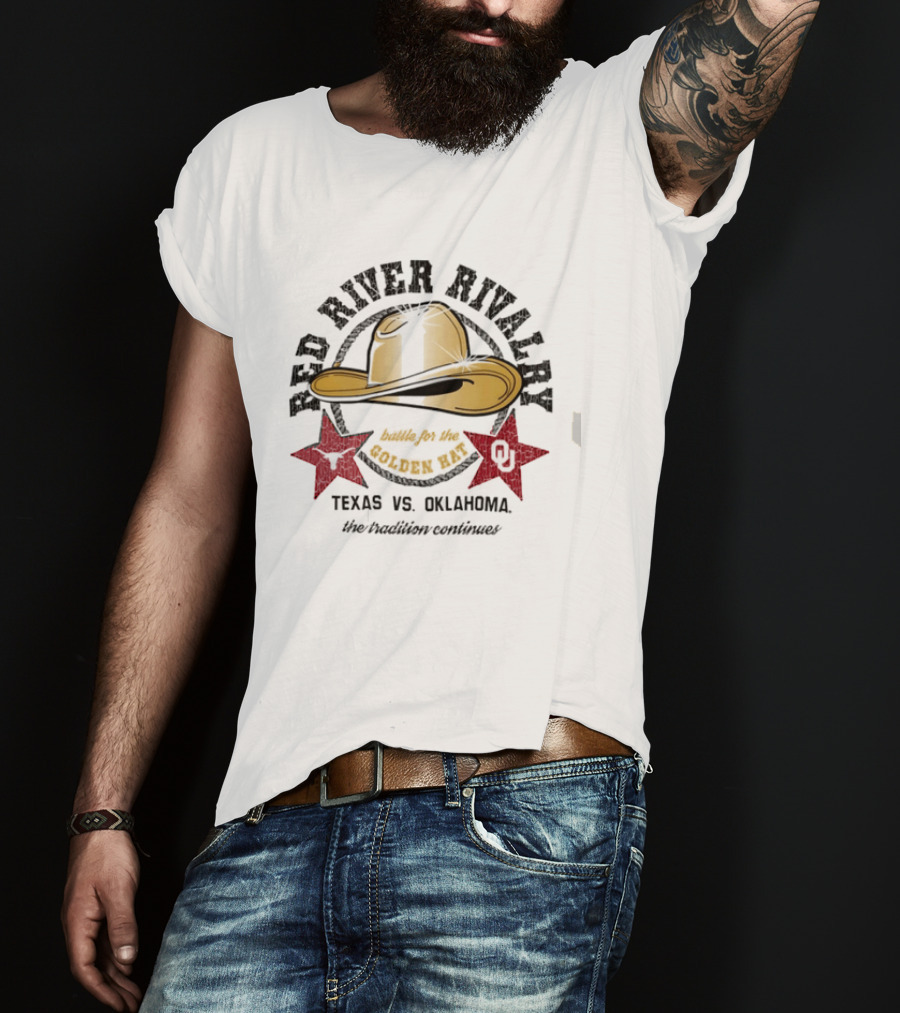 Red River Rivalry Texas Vs Oklahoma The Tradition Continues T-Shirt
