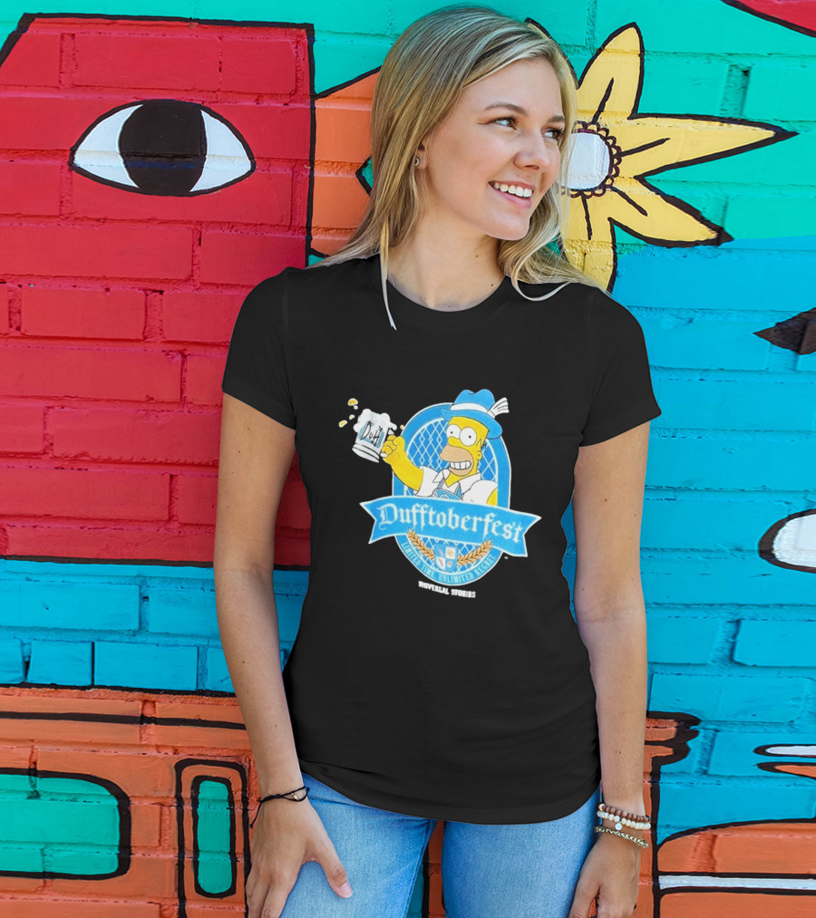 Simpsons Homer Dufftoberfest Universal Studios Unlimited Time Unlimited Regret T-Shirt