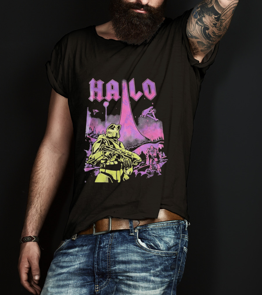 Halo Master Chief Retro Gaming Xbox T-Shirt