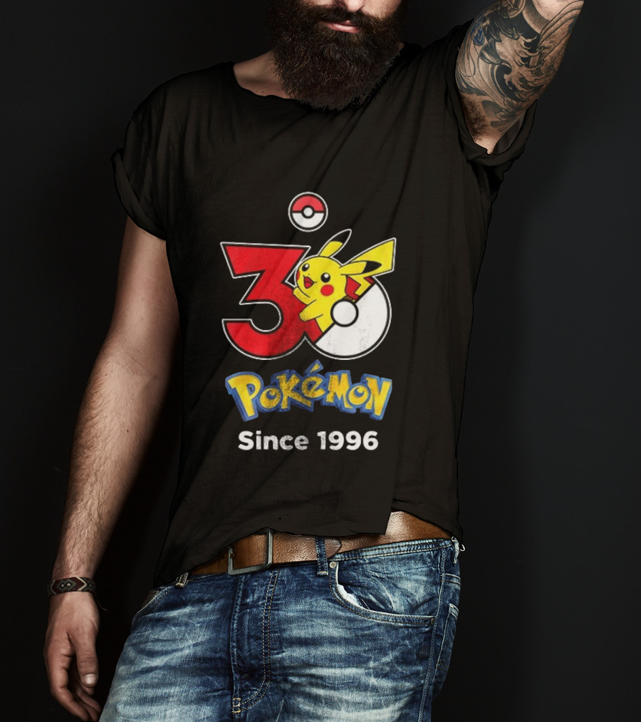 Tampa Bay Buccaneers X Pokemon 30th Anniversary Pikachu Since 1996 Celebration T-Shirt