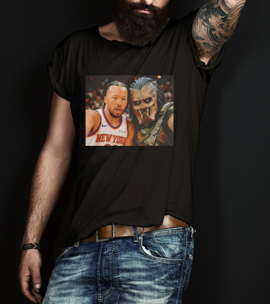 New York Knicks Jalen Brunson And Predator Basketball Encounter T-Shirt