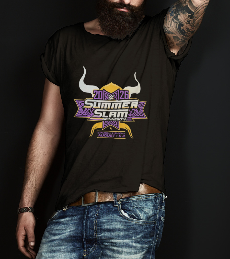 WWE SummerSlam 2026 Minnesota Saturday Sunday August 1 2 T-Shirt