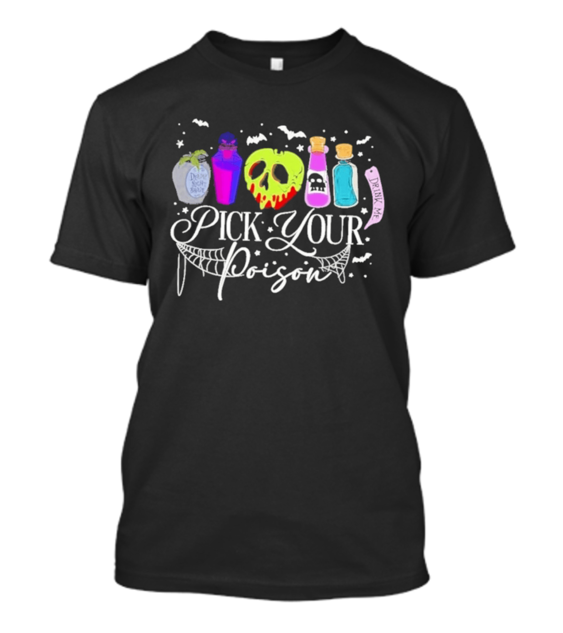 Disney Villains Pick Your Poison Halloween Potion Bottles T-Shirt