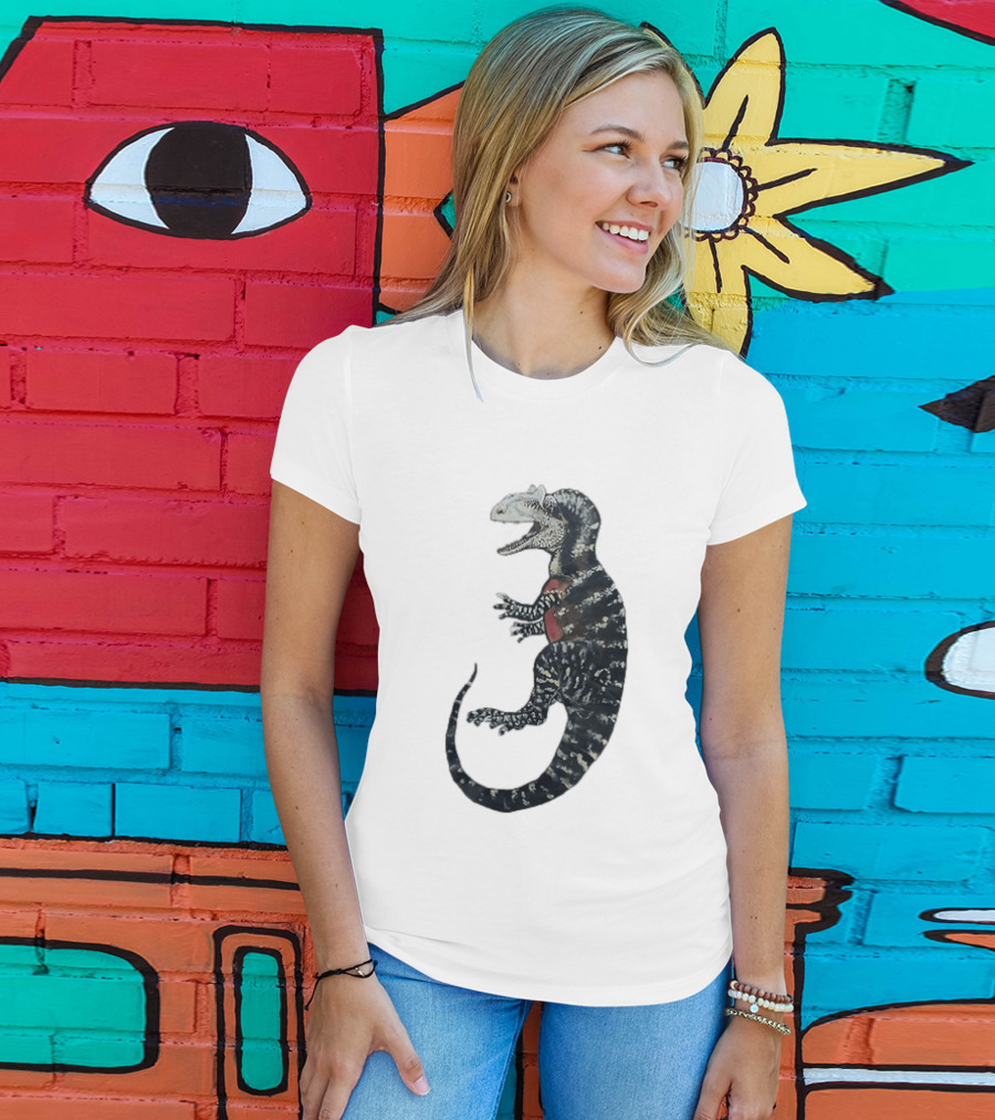 Allosaurus Dinosaur Prehistoric Paleontology Detailed Fossil T-Shirt