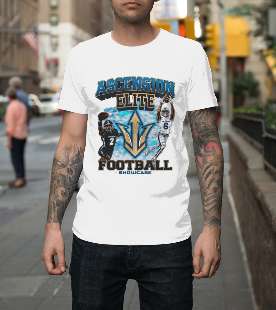 Ascension Elite Football Players 2 And 6 Showcase Sky Clouds T-Shirt