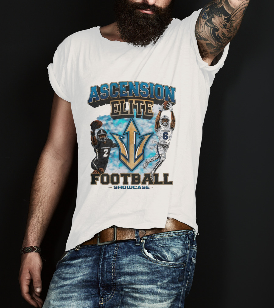 Ascension Elite Football Players 2 And 6 Showcase Sky Clouds T-Shirt