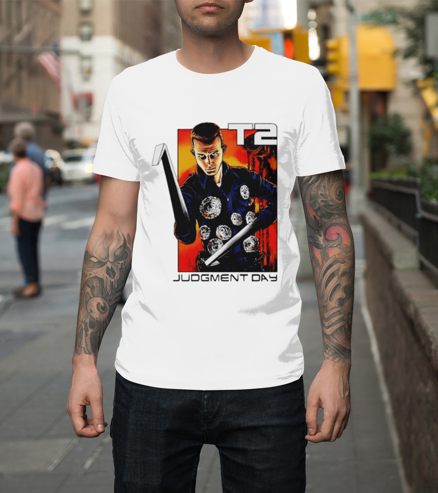 T2 Judgment Day 1000 Iconic Scene T-Shirt