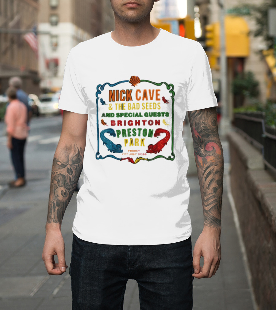 Nick Cave And The Bad Seeds Brighton Preston Park Special Guests July 31 2026 T-Shirt