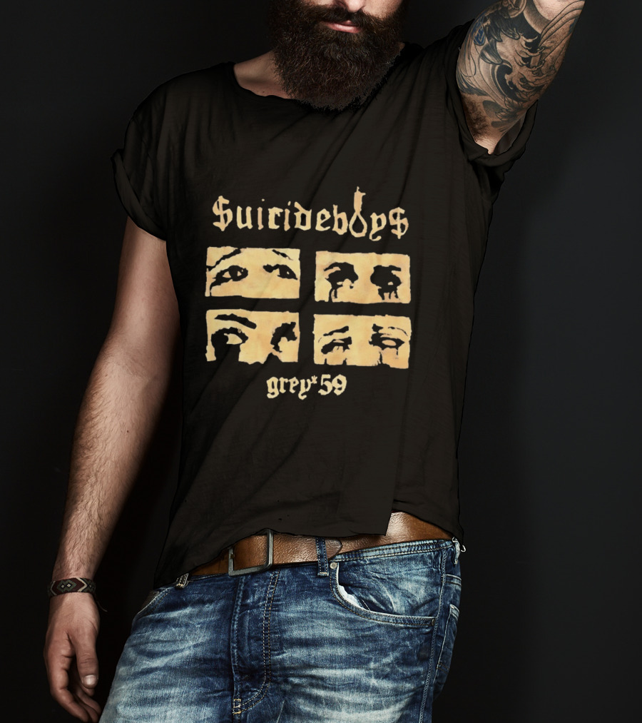 Suicideboys Grey 59 Distressed Eyebrow T-Shirt