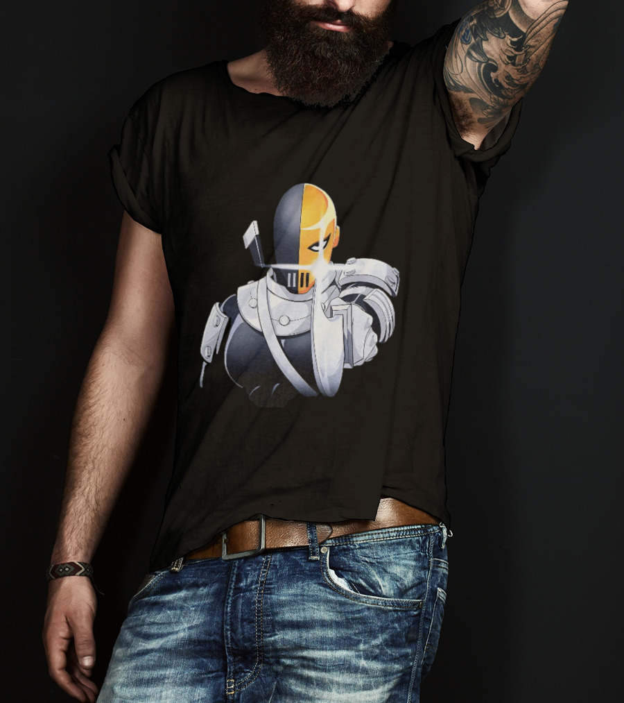 Deathstroke DC Comics Armor Sword Wielding T-Shirt
