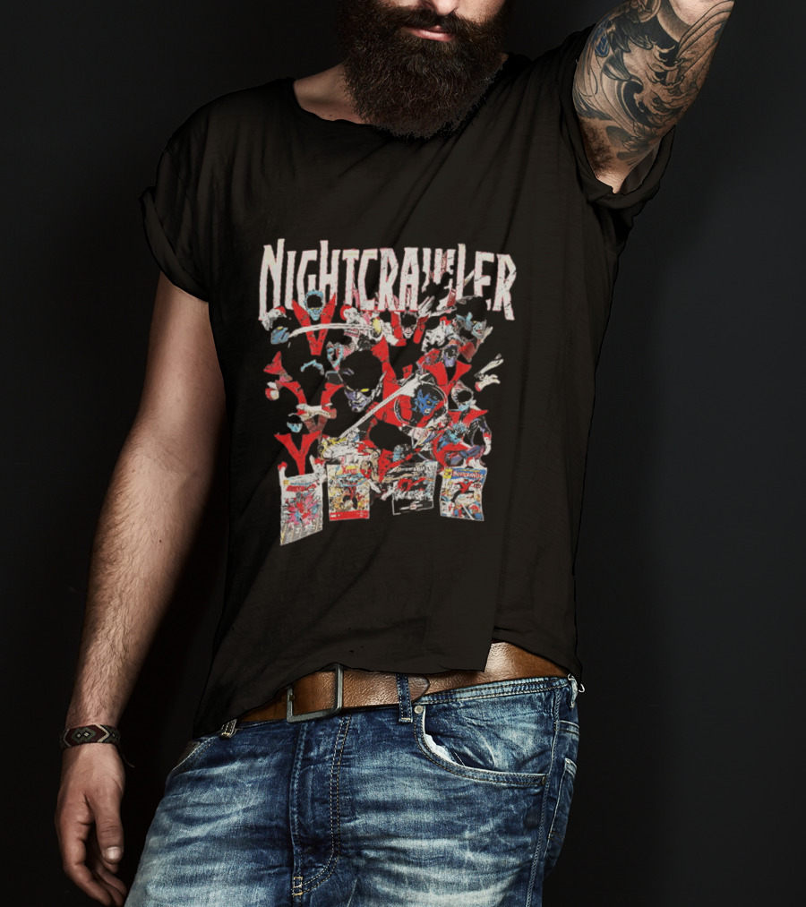 Nightcrawler X Men Comics Marvel The Amazing Nightcrawler Pages T-Shirt