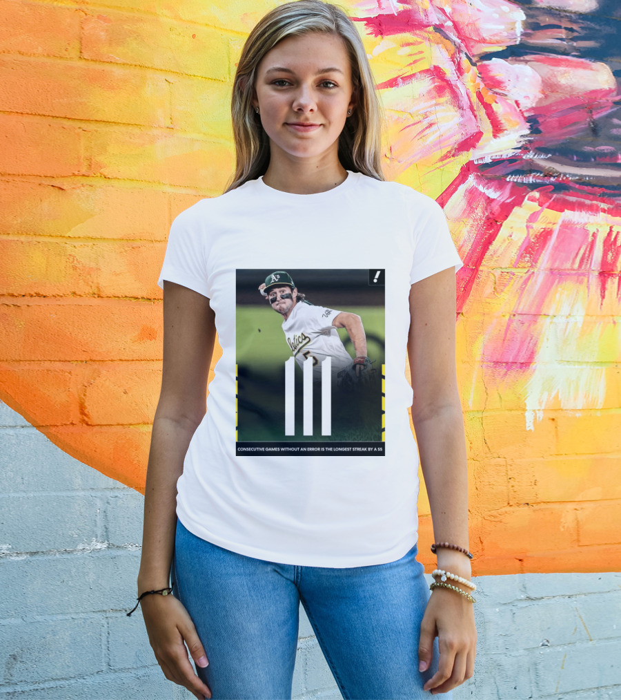 Jacob Wilson Athletics 111 Consecutive Errorless Games Record By Shortstop T-Shirt
