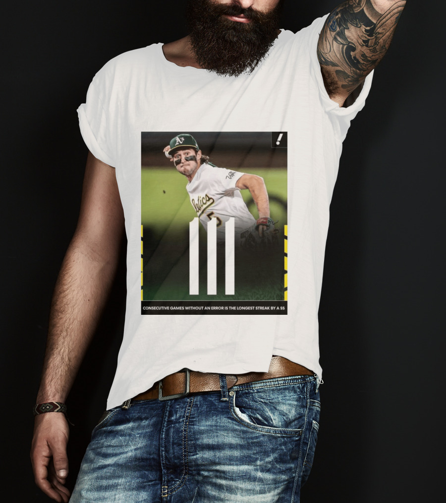 Jacob Wilson Athletics 111 Consecutive Errorless Games Record By Shortstop T-Shirt