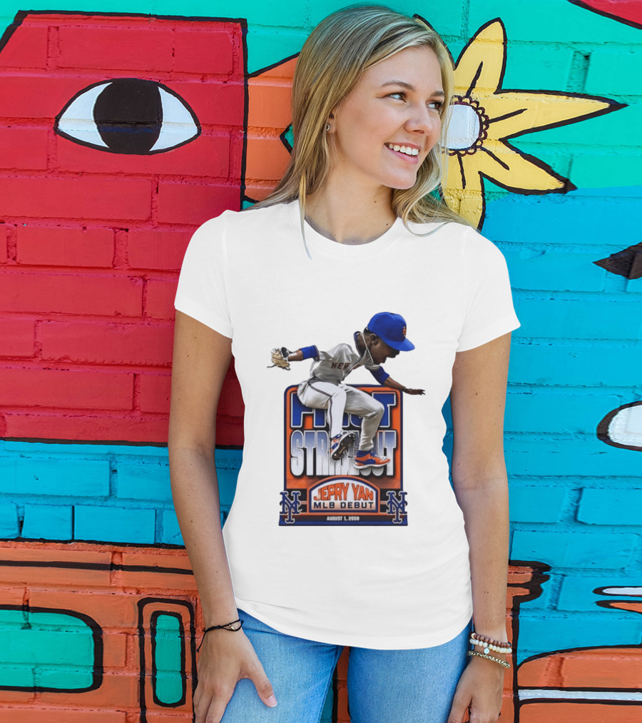 New York Mets Jepry Yan MLB Debut First Strikeout August 1 2008 T-Shirt