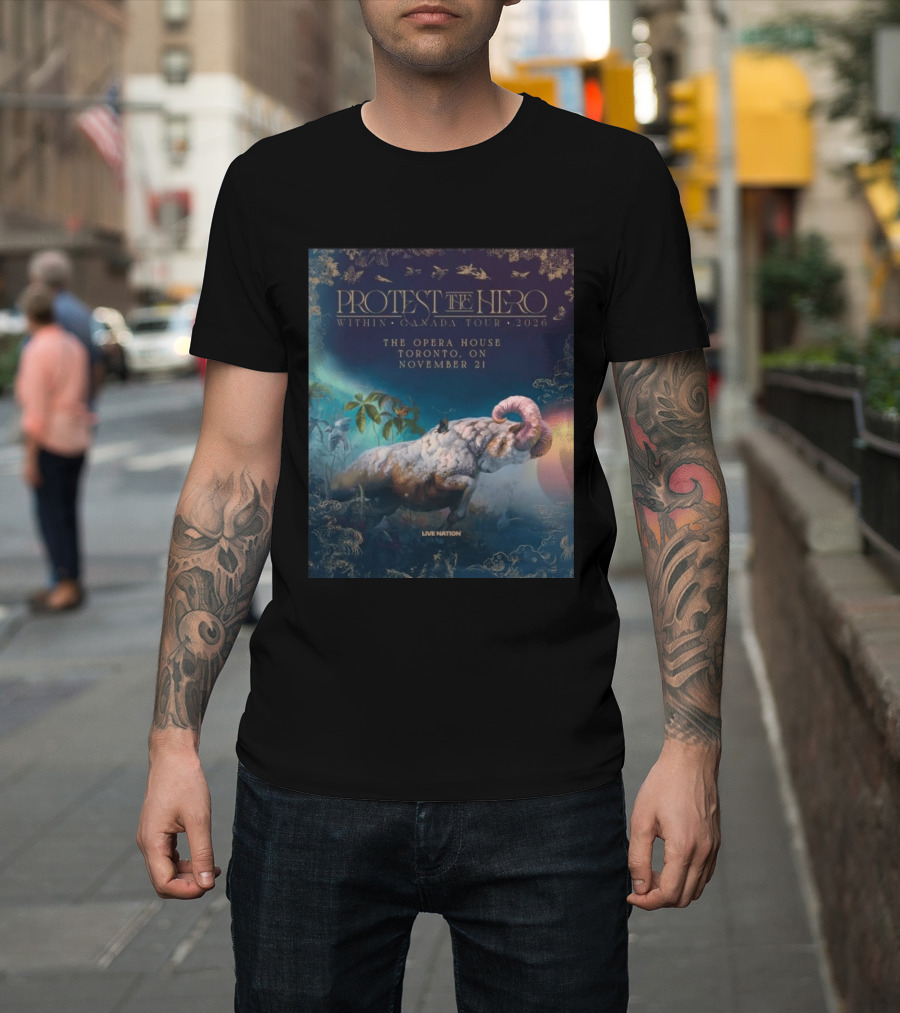 Protest The Hero Within Canada Tour 2026 Opera House Toronto November 21 Live Nation T-Shirt