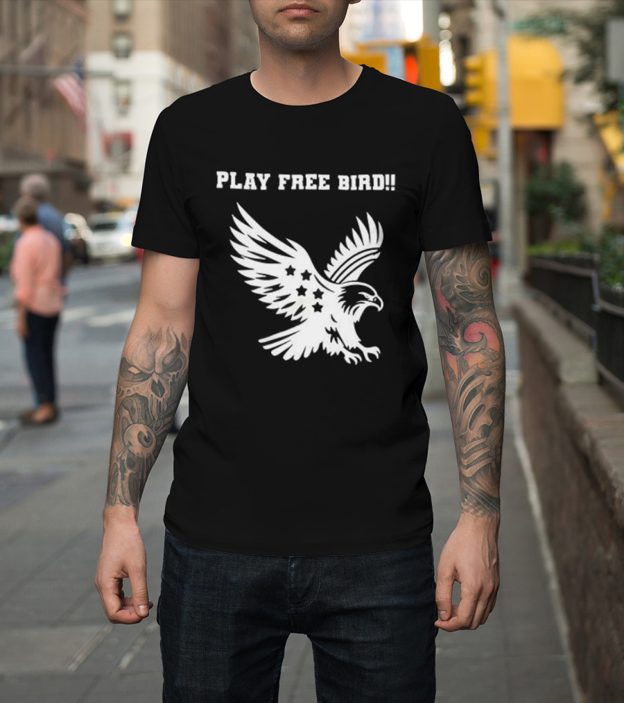 Play Free Bird Eagle Skynyrd Supremacist T-Shirt