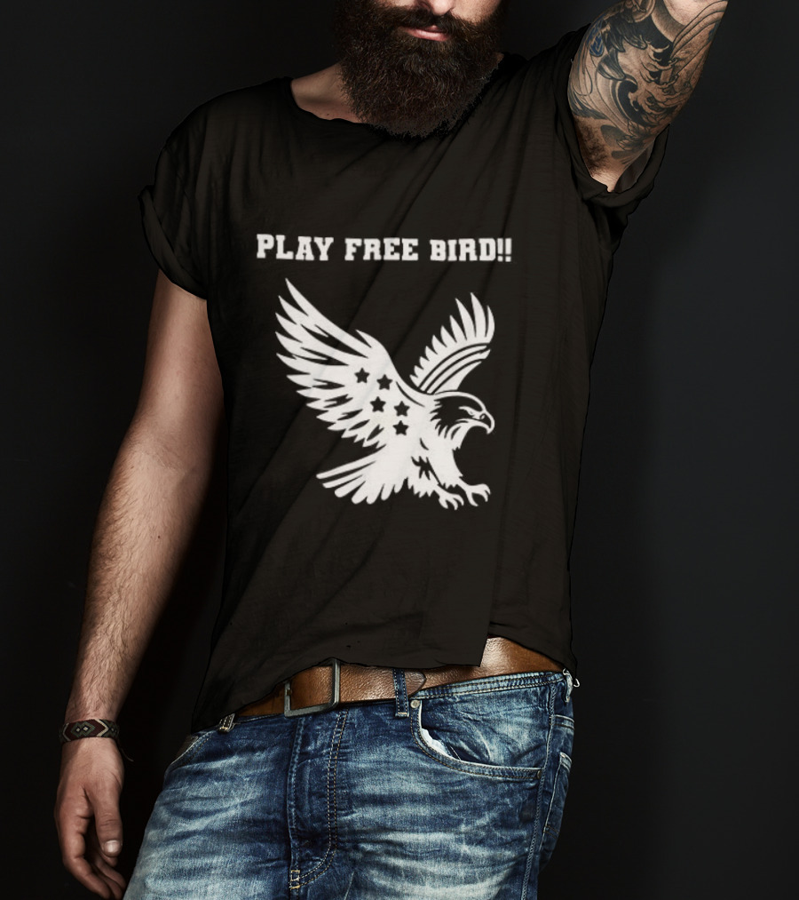 Play Free Bird Eagle Skynyrd Supremacist T-Shirt