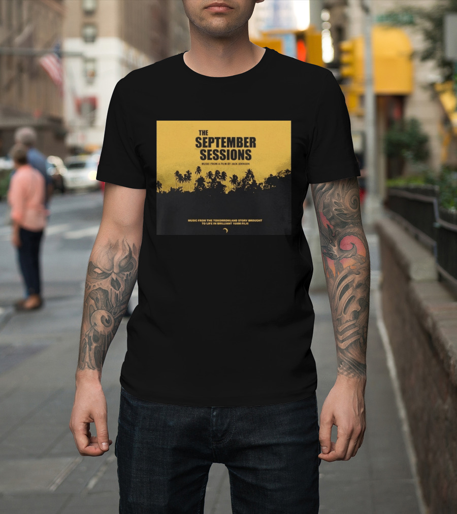 The September Sessions Music From A Film By Jack Johnson Tomorrowland Story 16mm Film T-Shirt