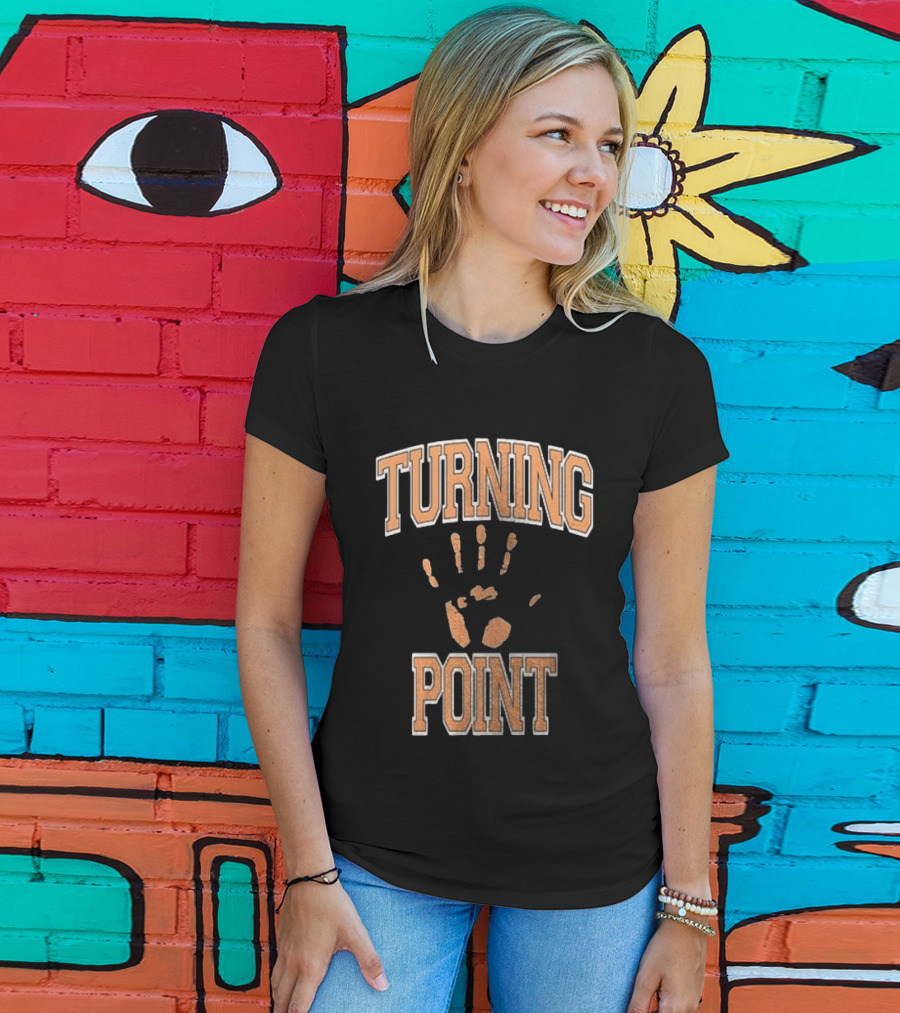 Turning Point Handprint Motivation Dawn Darkness T-Shirt