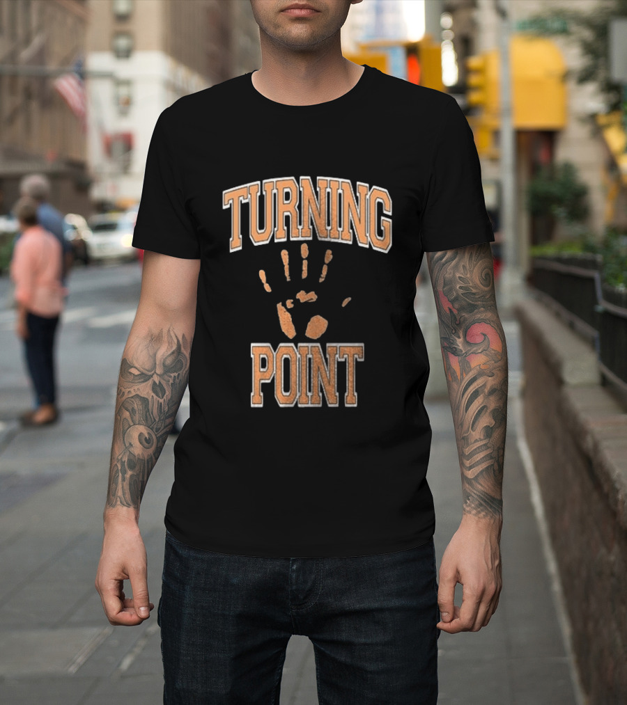 Turning Point Handprint Motivation Dawn Darkness T-Shirt