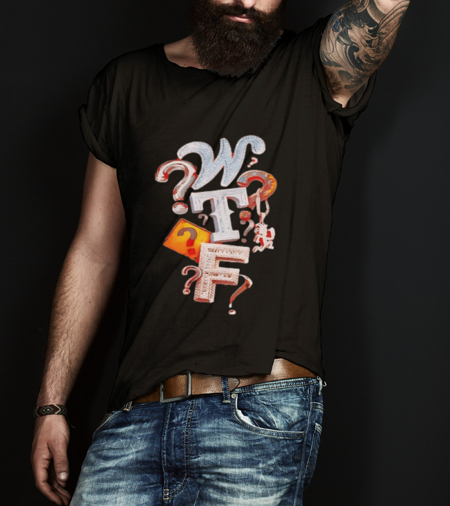 WTF Hatchetman ICP Insane Clown Posse Question Marks T-Shirt