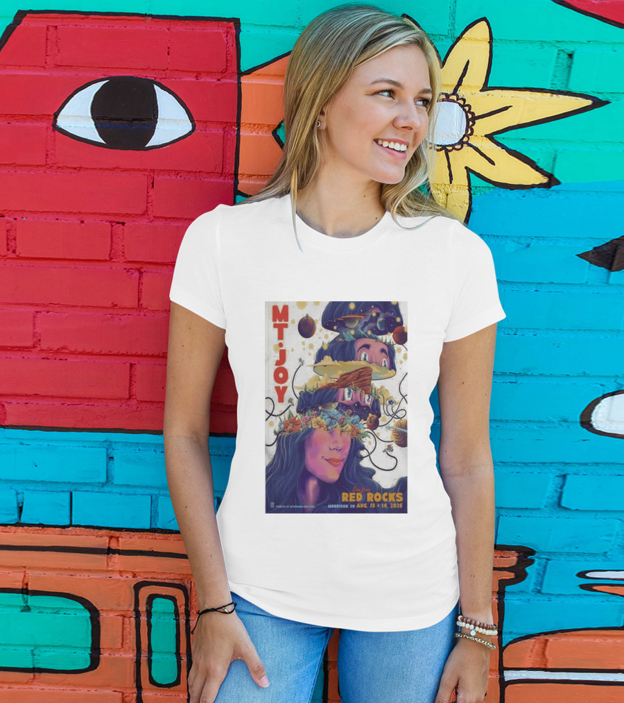 MT Joy Live At Red Rocks Morrison CO August 13 14 2026 S Tour T-Shirt
