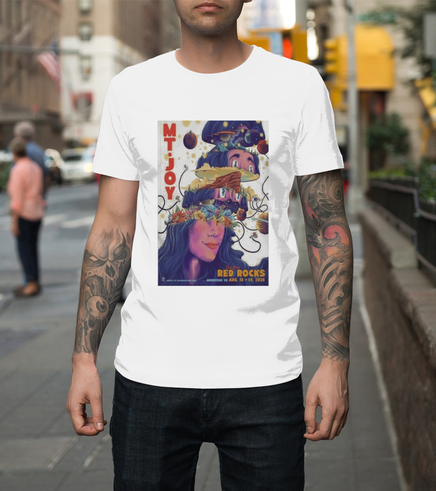 MT Joy Live At Red Rocks Morrison CO August 13 14 2026 S Tour T-Shirt