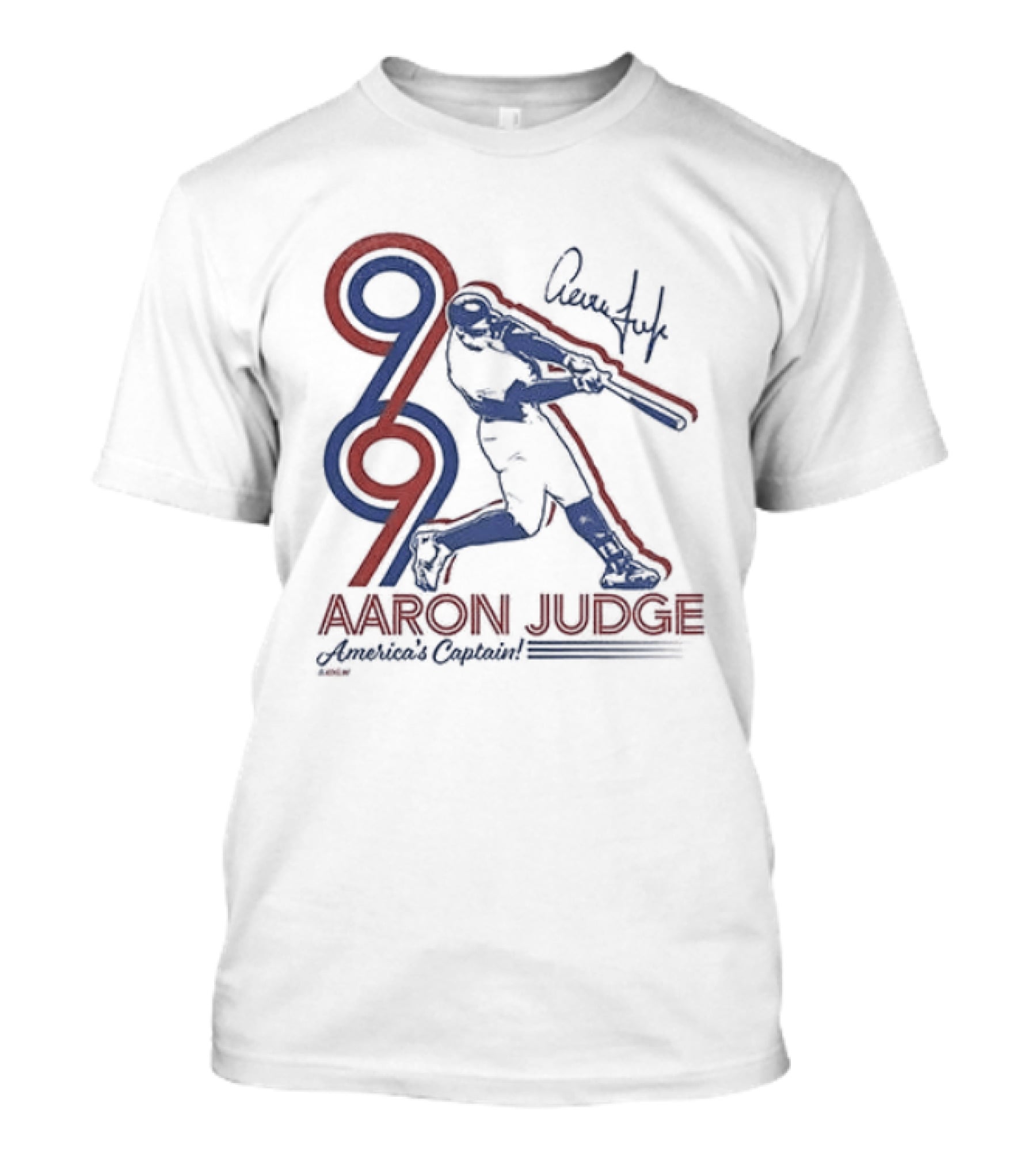 New York Yankees Aaron Judge America's Captain Signature Swing T-Shirt