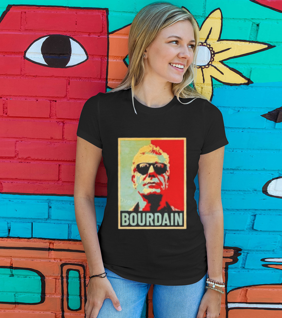 Bourdain Hope Iconic Style Image T-Shirt