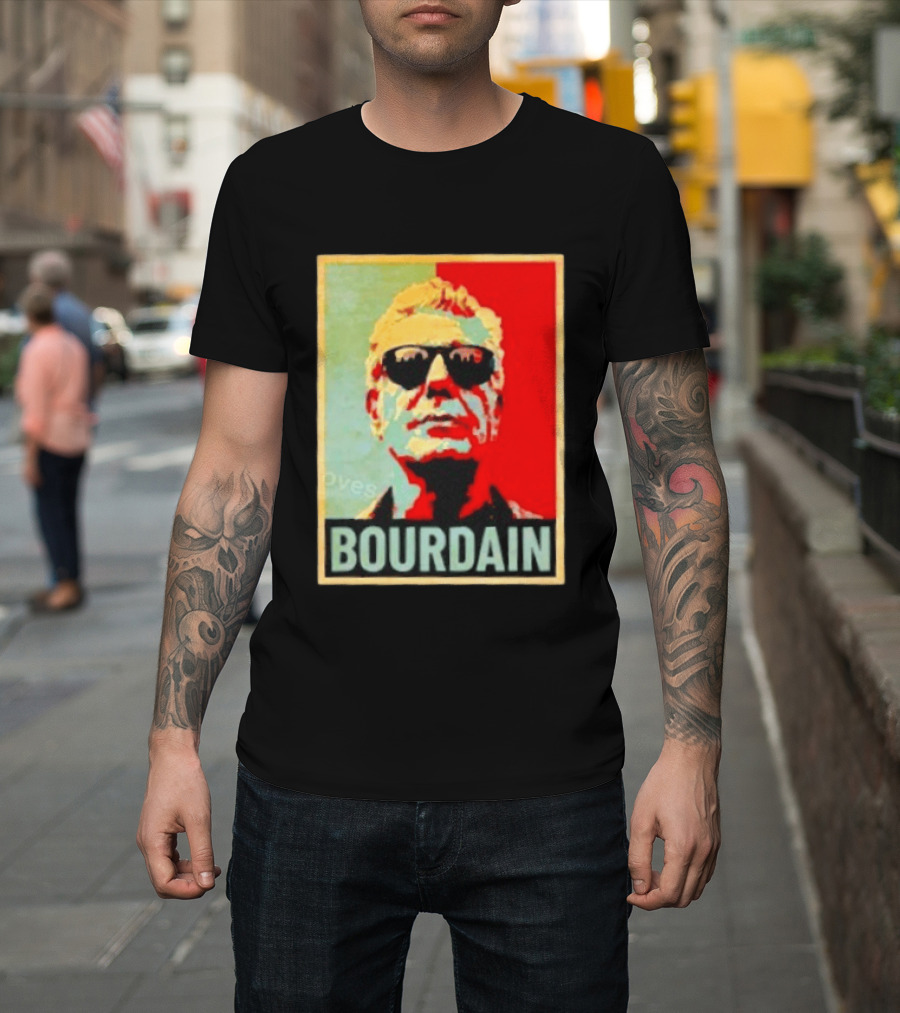 Bourdain Hope Iconic Style Image T-Shirt