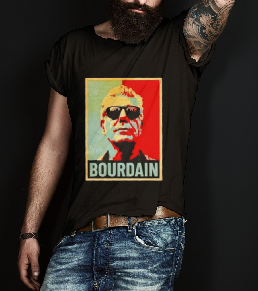 Bourdain Hope Iconic Style Image T-Shirt