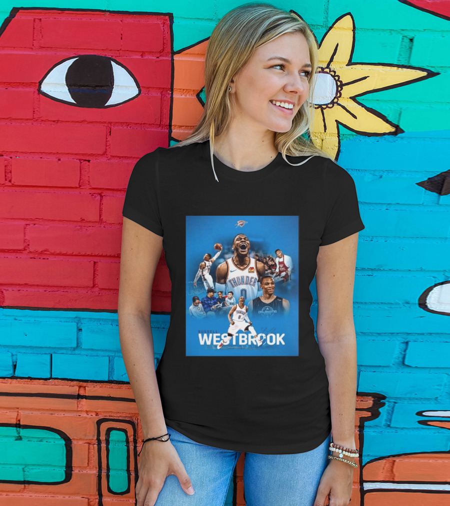Russell Westbrook OKC Thunder Thank You For Everything Retirement T-Shirt