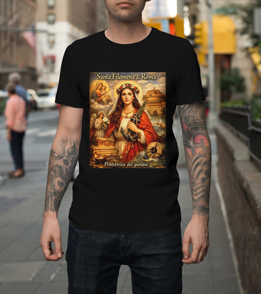 Santa Filomena Di Roma Protettrice Dei Giovani Sant'Angelo T-Shirt