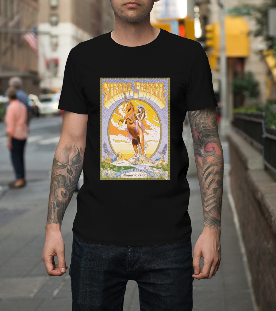 Sierra Ferrell August 9 2026 Alta Wyoming Grand Targhee Bluegrass Festival Tour Horse And Woman T-Shirt