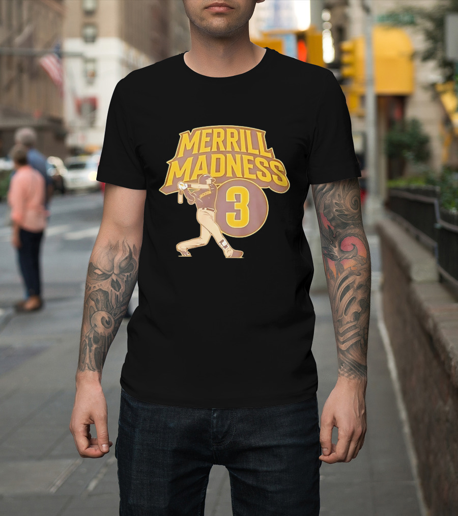 Merrill Madness 3 Jackson San Diego Padres T-Shirt