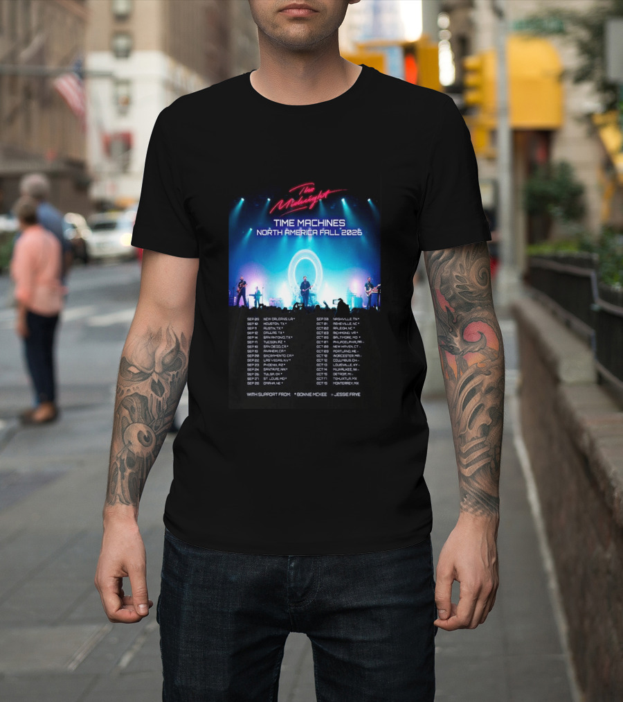 The Midnight Time Machines Tour North America Fall 2026 T-Shirt