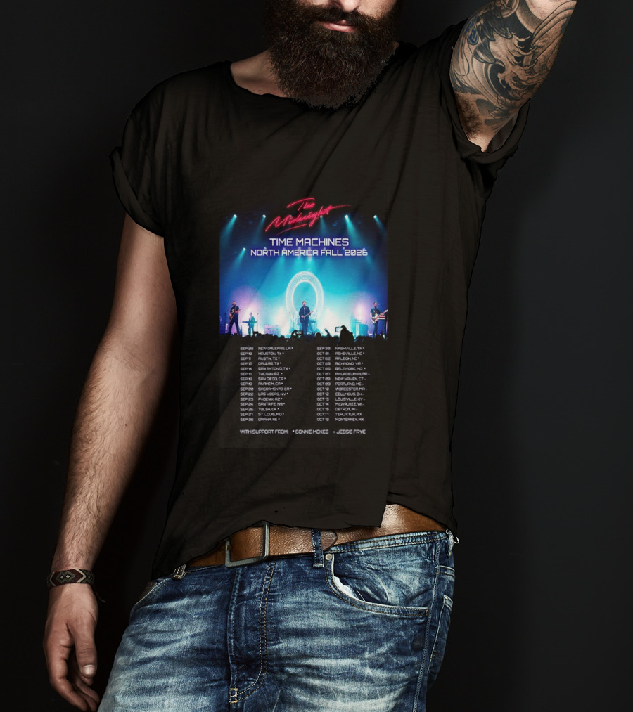 The Midnight Time Machines Tour North America Fall 2026 T-Shirt