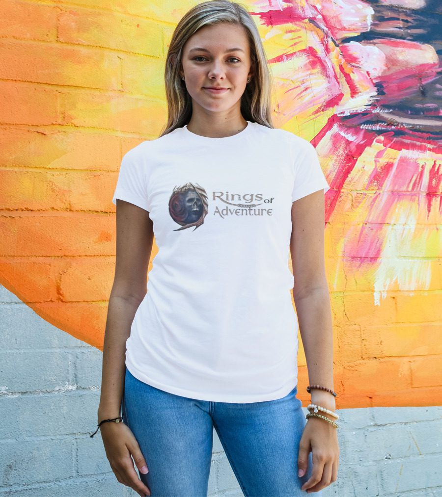Rings Of Adventure Skull Fantasy T-Shirt