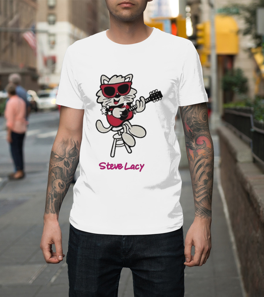 Steve Lacy 2026 Asia Tour Oh Yeah Cool Cat Playing Guitar T-Shirt