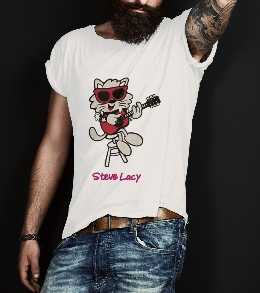 Steve Lacy 2026 Asia Tour Oh Yeah Cool Cat Playing Guitar T-Shirt
