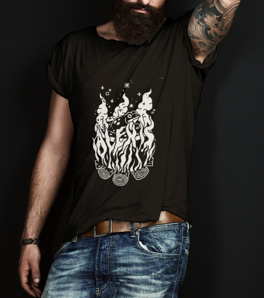 Alexisonfire Crisis 2026 Exclusive Tour 20 Years Anniversary Burning Log T-Shirt