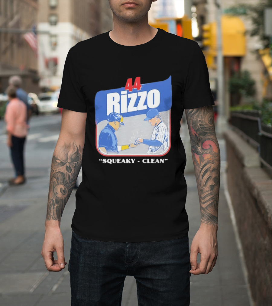 Anthony Rizzo 44 Squeaky Clean Baseball Exchange T-Shirt