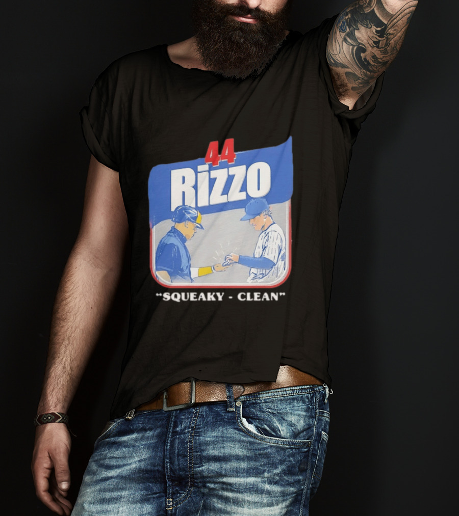 Anthony Rizzo 44 Squeaky Clean Baseball Exchange T-Shirt