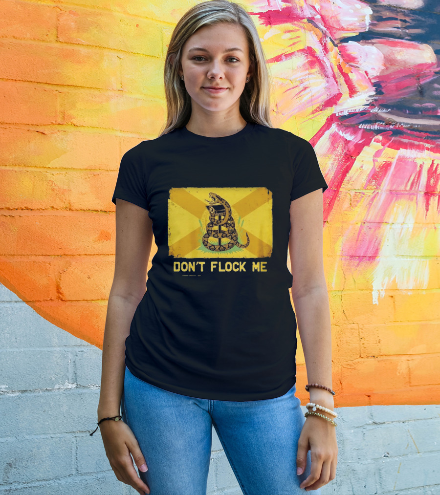 Florida Snake Surveillance Distressed Flag Don't Flock Me T-Shirt
