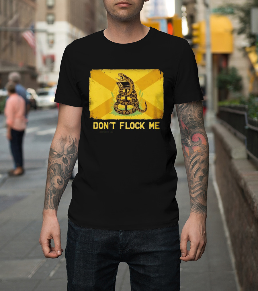 Florida Snake Surveillance Distressed Flag Don't Flock Me T-Shirt