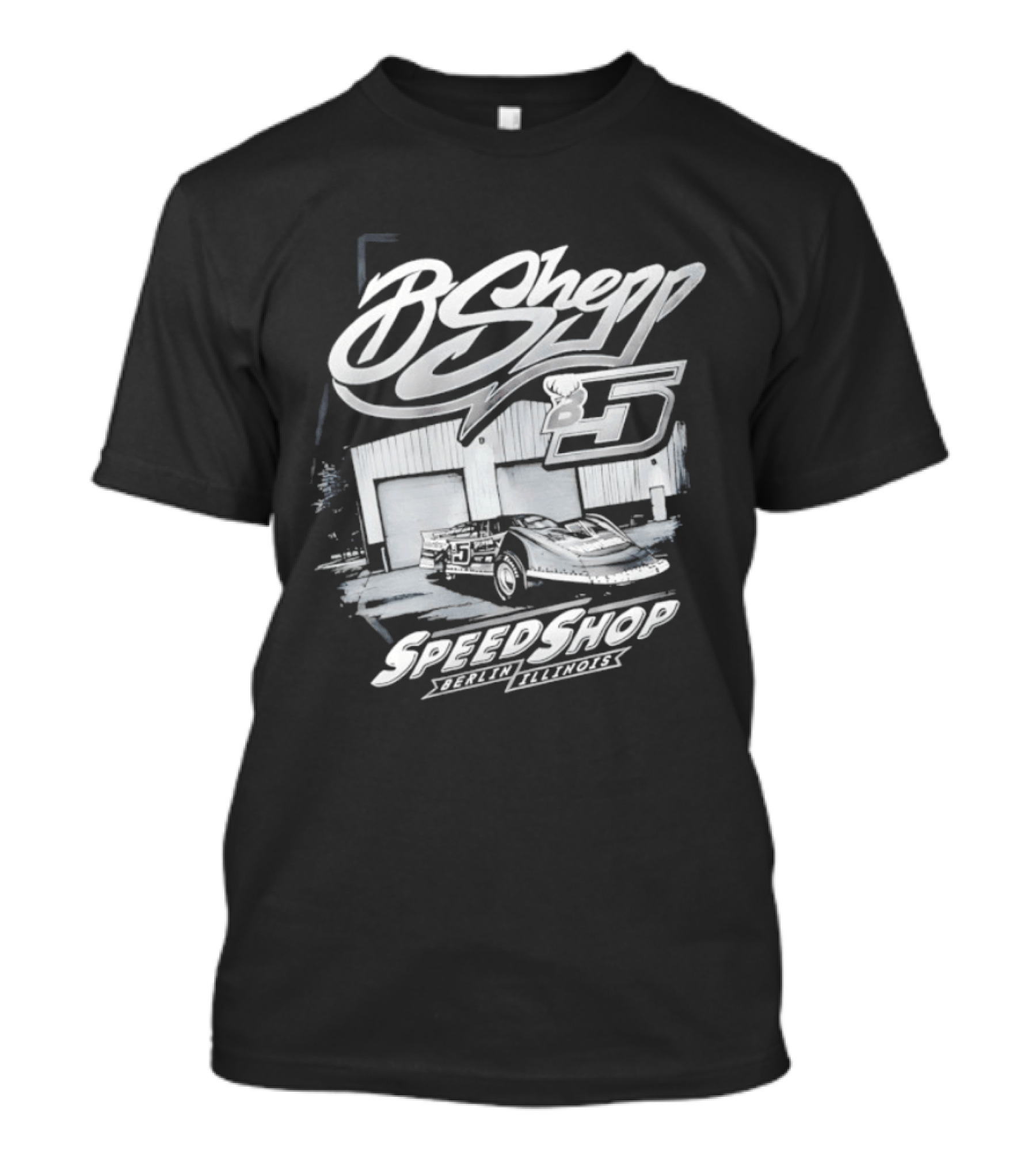 BShepp 5 Speedshop Racing Berlin Illinois T-Shirt