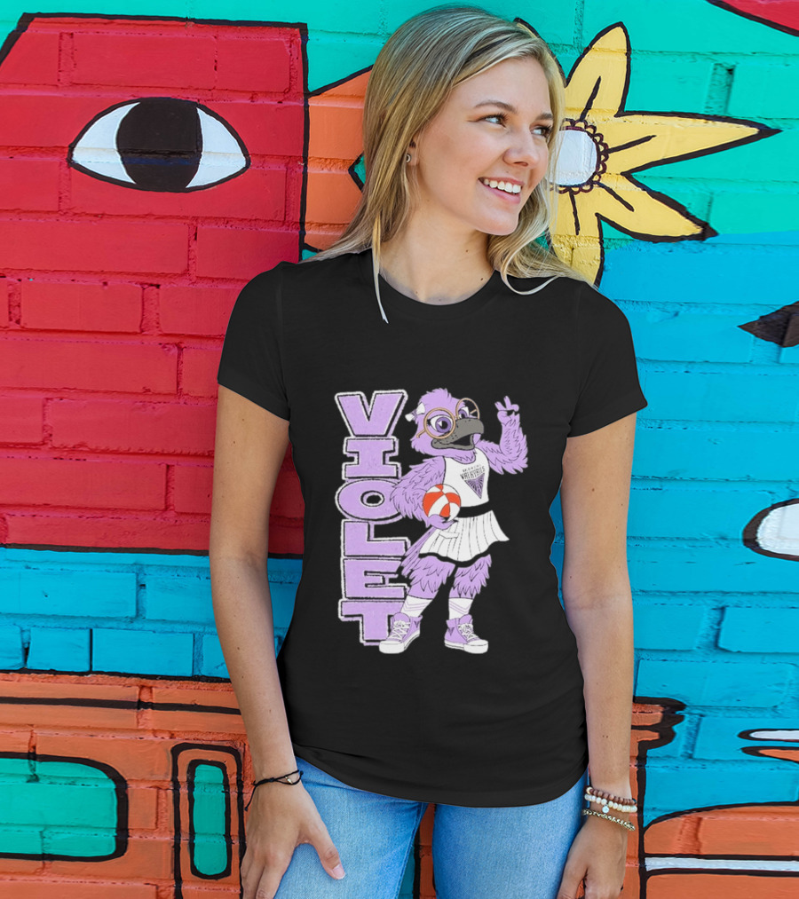 Golden State Valkyries Oaklandish Violet Mascot Basketball T-Shirt