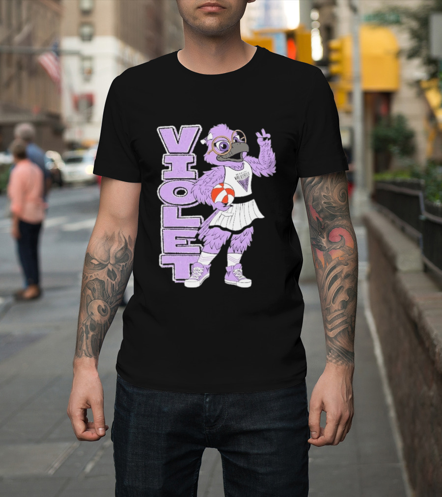 Golden State Valkyries Oaklandish Violet Mascot Basketball T-Shirt
