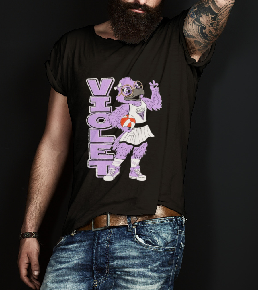 Golden State Valkyries Oaklandish Violet Mascot Basketball T-Shirt