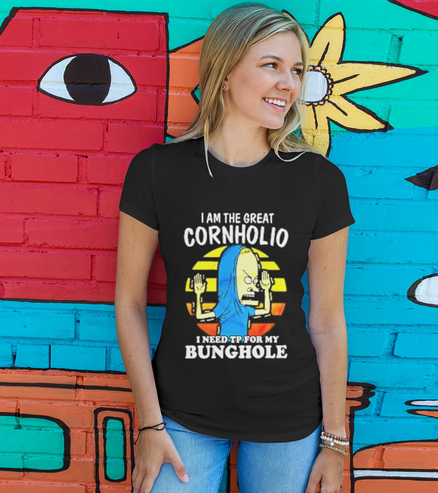 I Am The Great Cornholio I Need TP For My Bunghole Iconic Character Meme T-Shirt